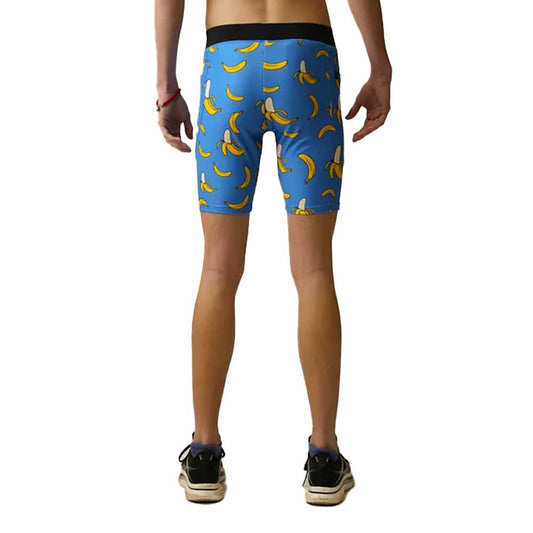 Men's Blue Bananas 8" Half Tights - Blue Bananas