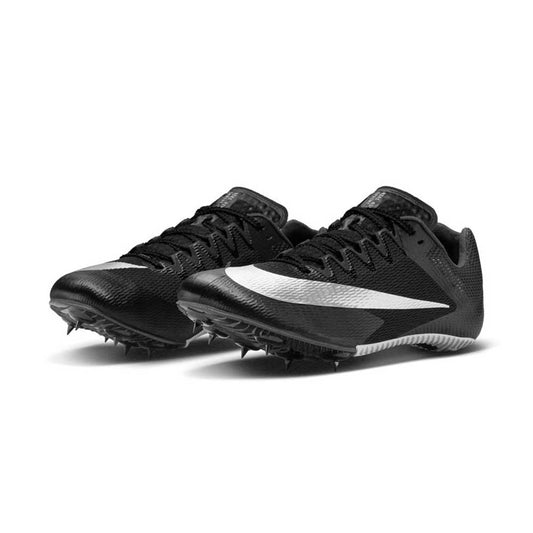 All Gender Nike Zoom Rival Sprint Spike - Black/Metallic Silver/Lt Smoke Grey- Regular (D)