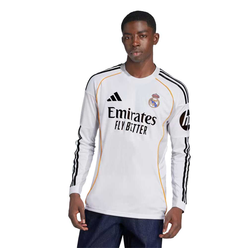 Real Madrid Home LS Jersey - White