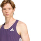 Men's ADIZERO Singlet - Aurora Plum