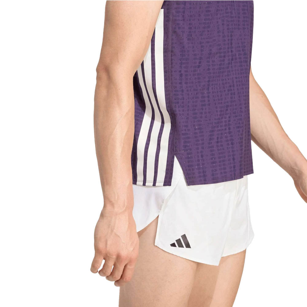 Men's ADIZERO Singlet - Aurora Plum