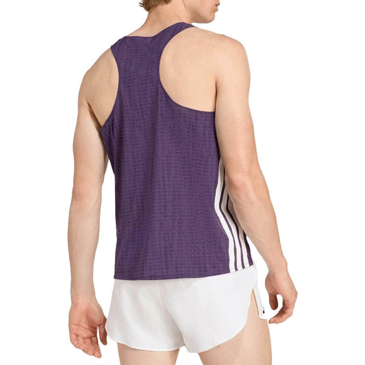 Men's ADIZERO Singlet - Aurora Plum
