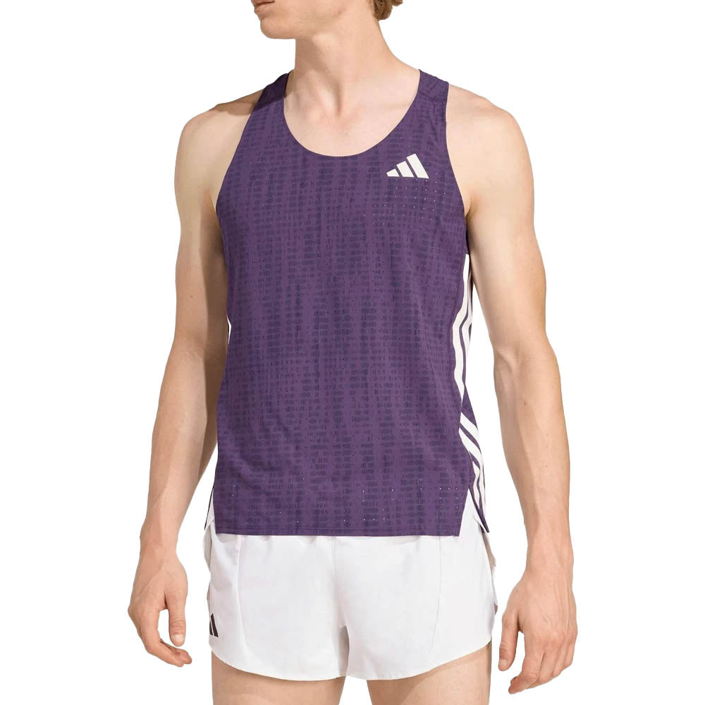 Men's ADIZERO Singlet - Aurora Plum