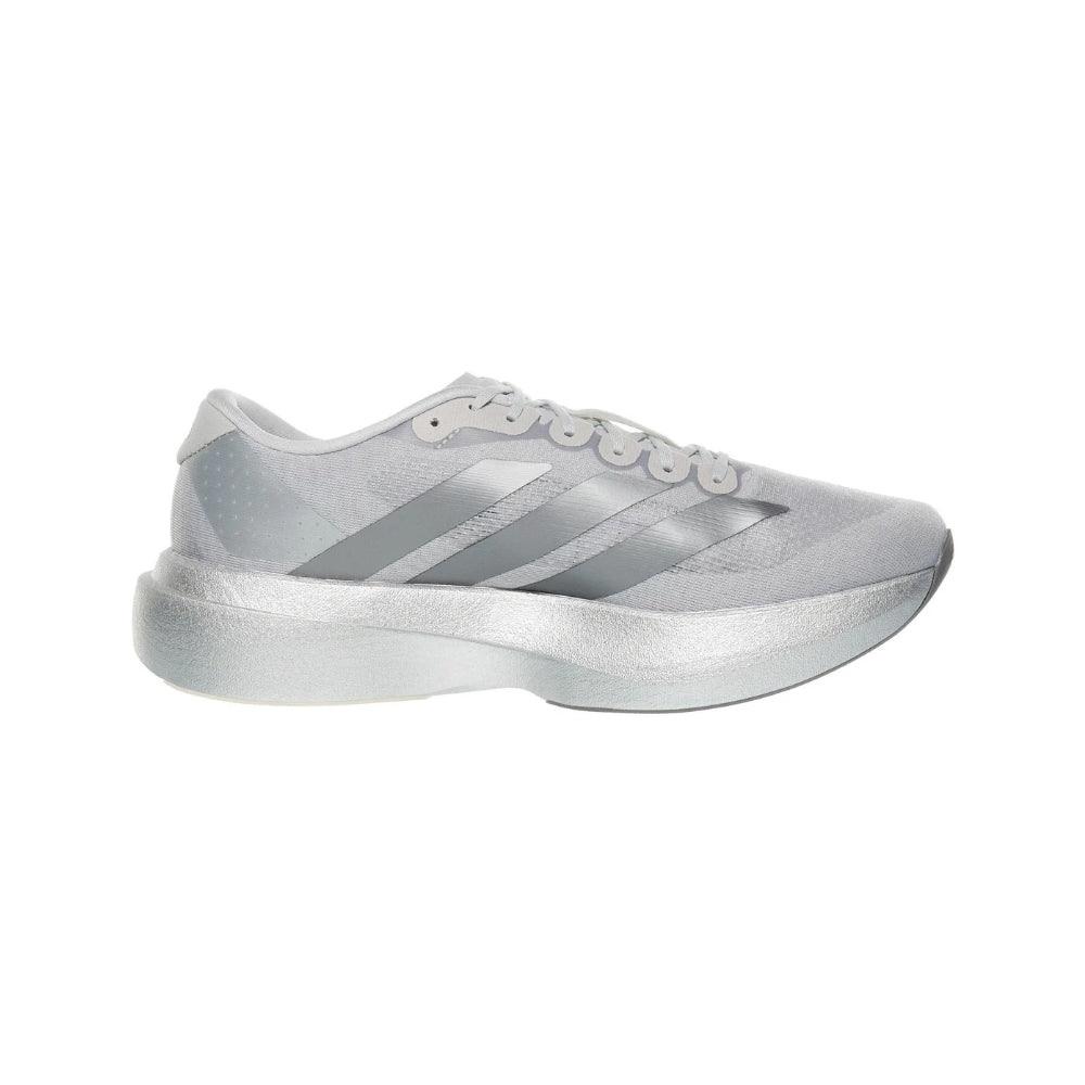 Men's Adizero EVO SL Running Shoe - Silver Met/Iron Met/Lucid Lemon - Regular (D)
