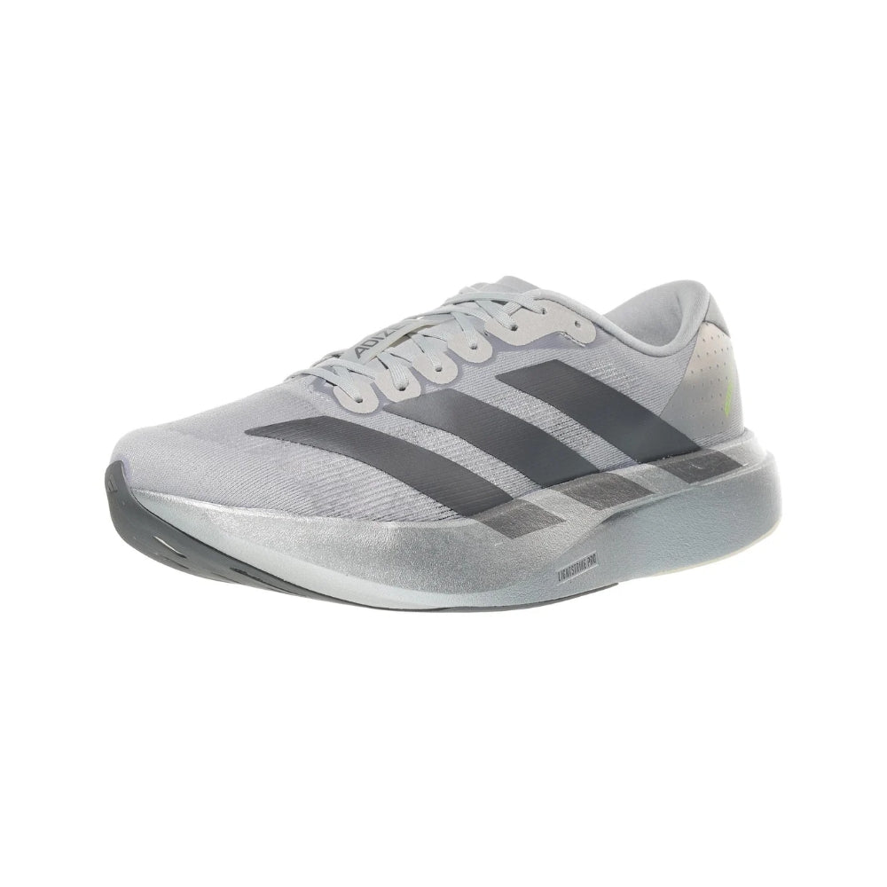 Men's Adizero EVO SL Running Shoe - Silver Met/Iron Met/Lucid Lemon - Regular (D)