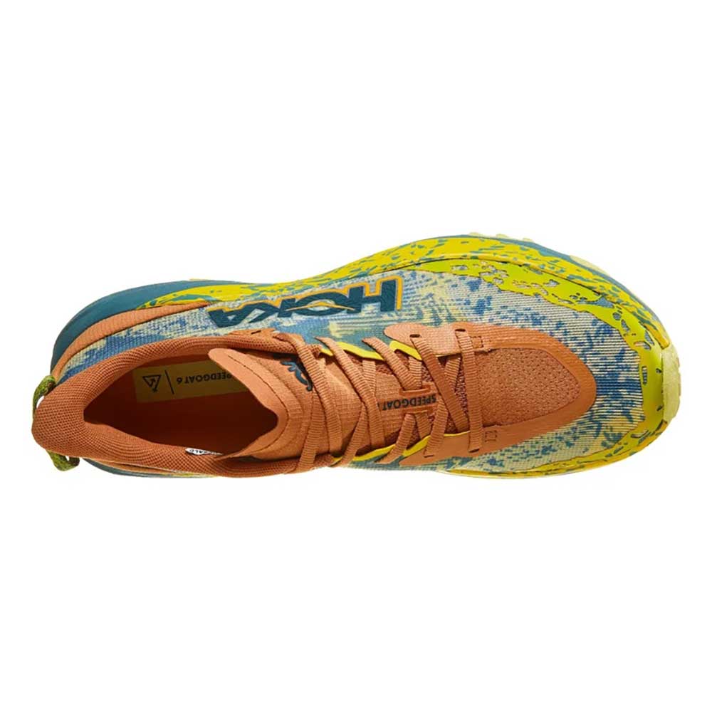Men's Speedgoat 6 Trail Running Shoe - Terra Cotta/Mountain Fog - Regular (D)