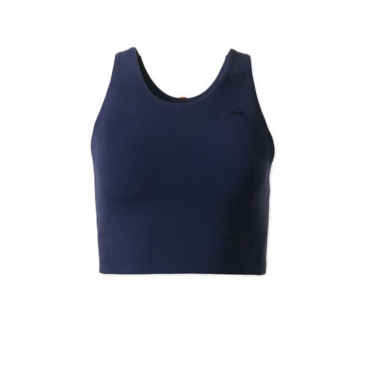 Women's Turnover Crop Top - Navy