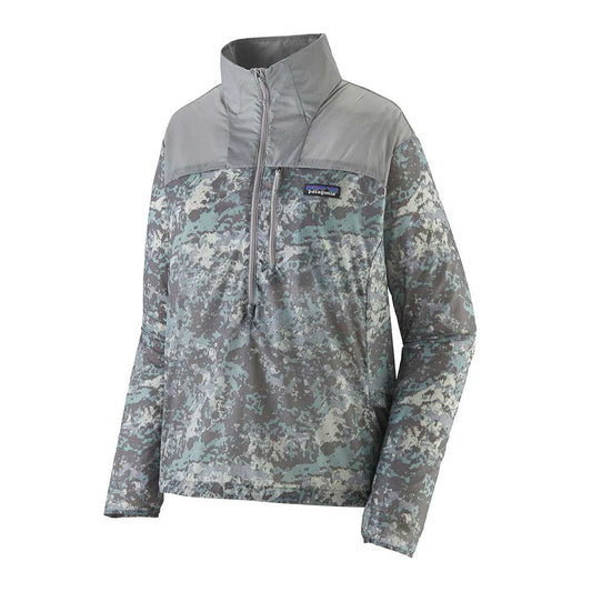 Women's Houdini Stash 1/2 Zip Pullover - Rock Wash: Thermal Blue Salt Grey