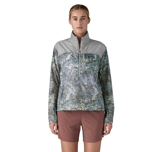 Women's Houdini Stash 1/2 Zip Pullover - Rock Wash: Thermal Blue Salt Grey