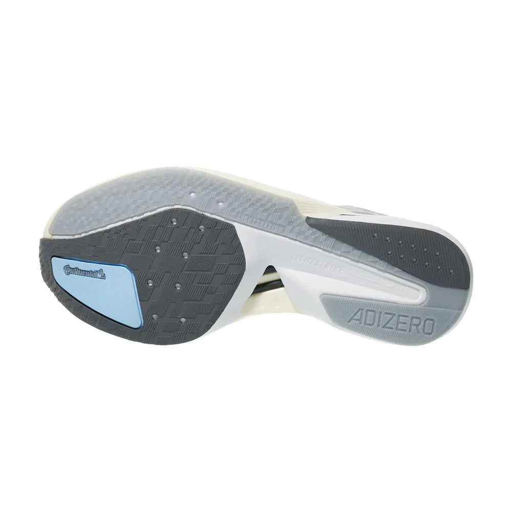 Women's Boston 13 Running Shoe - Halo Silver/Silver Metallic/Glow Blue