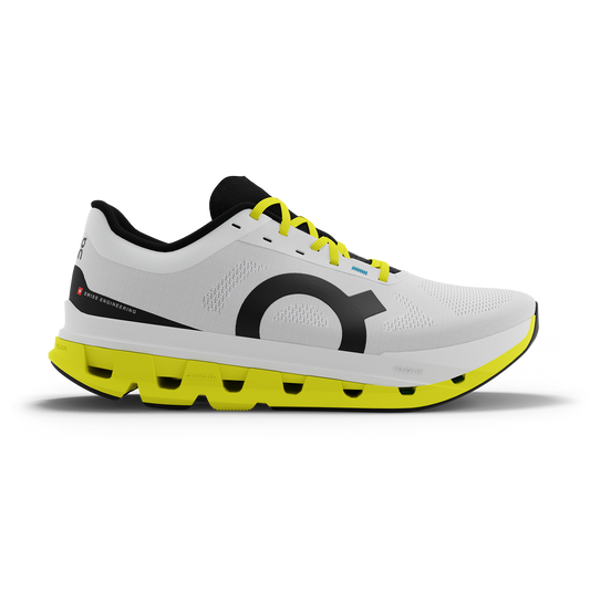 Men's Cloudflow 5 Running Shoe - White/Lime - Regular (D)