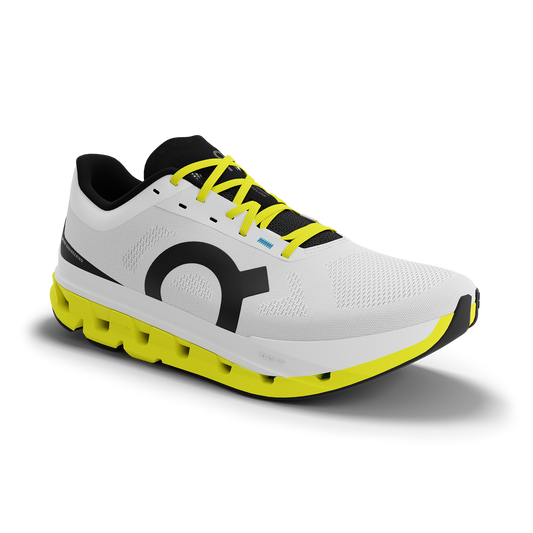 Men's Cloudflow 5 Running Shoe - White/Lime - Regular (D)